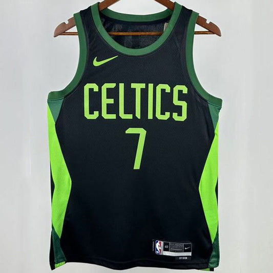 Camiseta NBA Boston Celtics – BROWN #7 – City Edition · negra · 2025 - vista 1