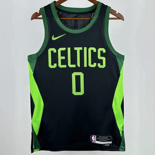 Camiseta NBA Boston Celtics – TATUM #0 – City Edition · negra · 2025 - vista 1