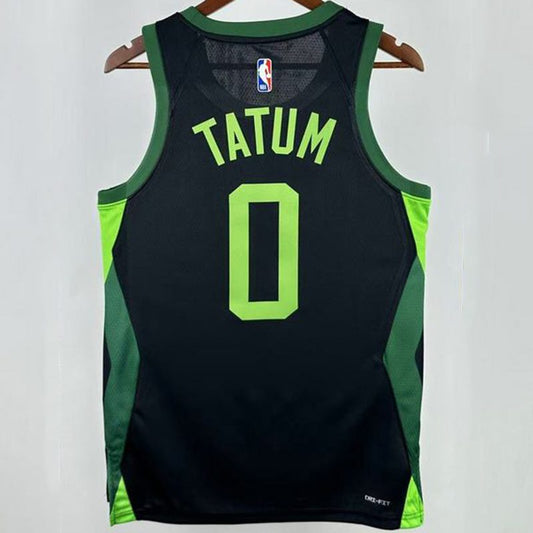 Camiseta NBA Boston Celtics – TATUM #0 – City Edition · negra · 2025 - vista 2