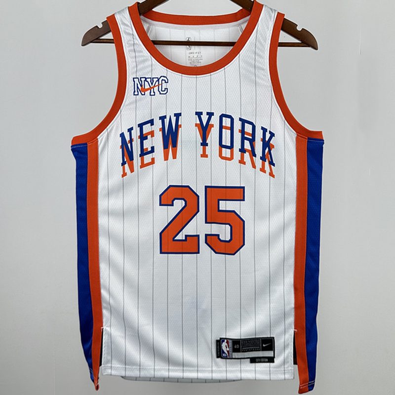 Camiseta NBA New York Knicks – BRUNSON #11 – City Edition · blanca · 2025 - vista 1