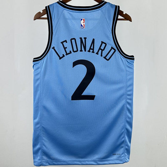 Camiseta NBA LA Clippers – LEONARD #2 – azul · 2025 - vista 2