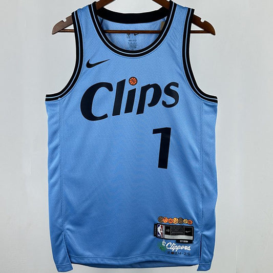 Camiseta NBA LA Clippers – HARDEN #1 – negra · 2025 - vista 1