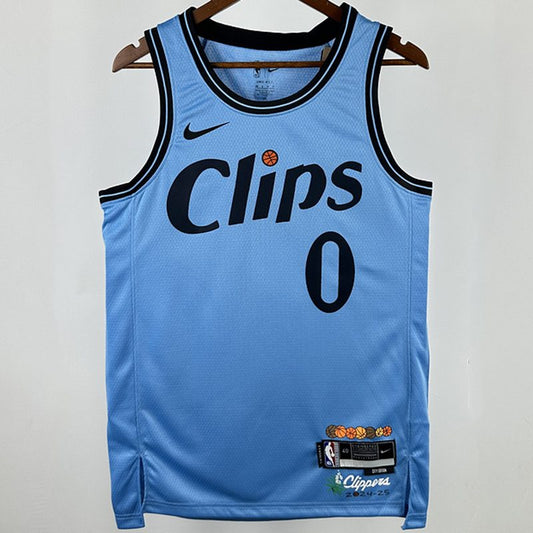 Camiseta NBA LA Clippers – WESTBROOK #0 – negra · 2025 - vista 1