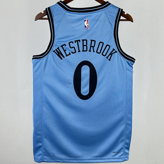 Camiseta NBA LA Clippers – WESTBROOK #0 – negra · 2025 - vista 2