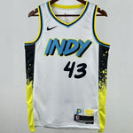 Camiseta NBA Indiana Pacers – SIAKAM #43 – City Edition · blanca · 2025 - vista 1