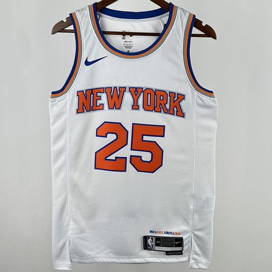 Camiseta NBA New York Knicks – BRIDGES #25 – City Edition · blanca · 2025 - vista 1
