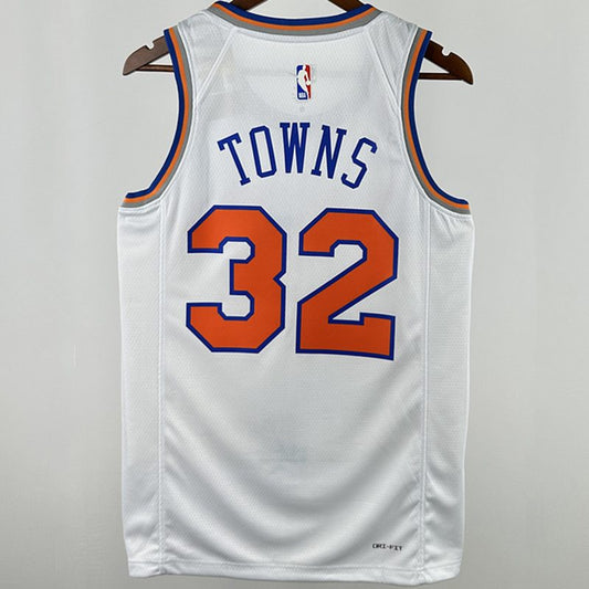 Camiseta NBA New York Knicks – TOWNS #32 – City Edition · blanca · 2025 - vista 2