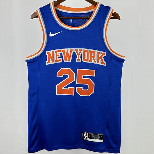 Camiseta NBA New York Knicks – BRIDGES #25 – City Edition · azul · 2025 - vista 1