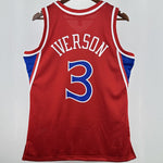 Camiseta NBA retro Philadelphia 76ers – IVERSON #3 – Retro · roja · 1996/97 - vista 2