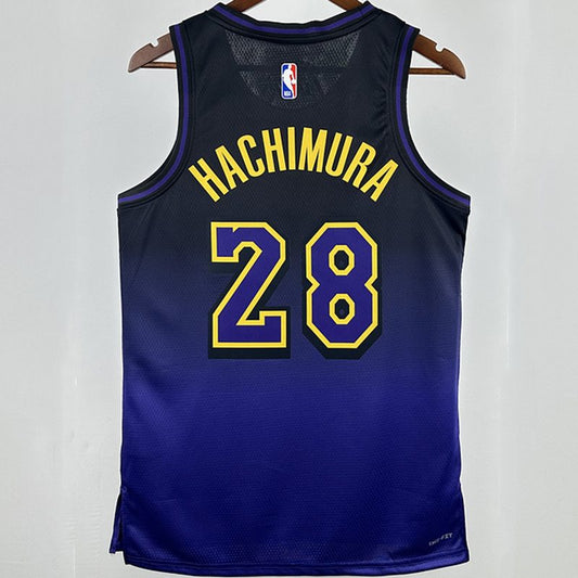 Camiseta NBA Los Angeles Lakers – HACHIMURA #28 – City Edition · 2025 - vista 2