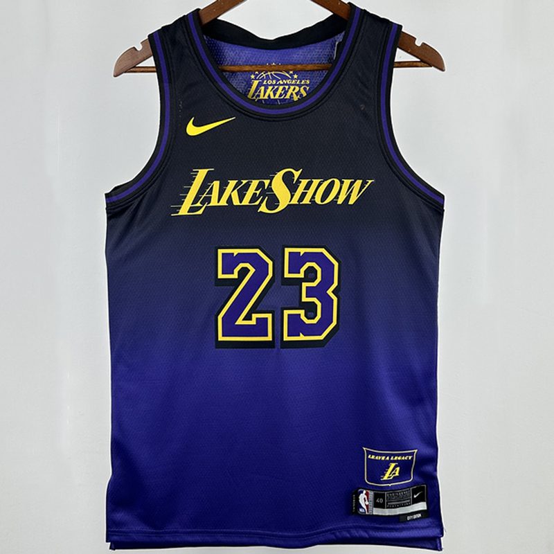 Camiseta NBA Los Angeles Lakers – JAMES #23 – City Edition · 2025 - vista 1