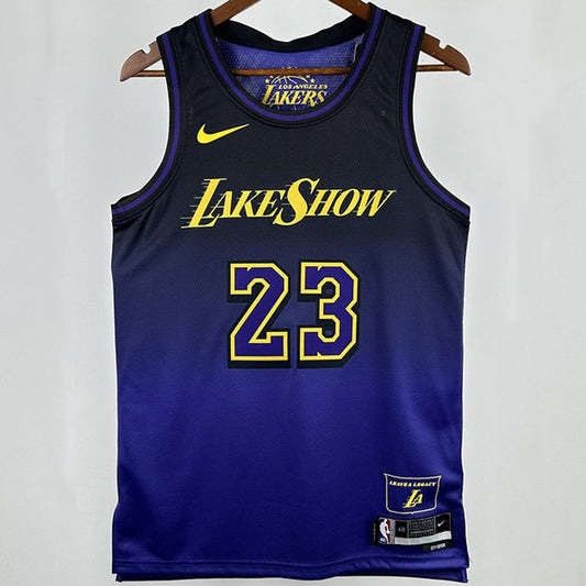 Camiseta NBA Los Angeles Lakers – JAMES #23 – City Edition · 2025 - vista 1