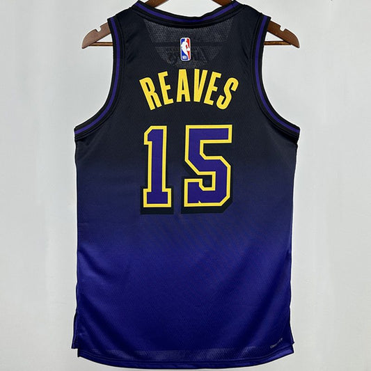 Camiseta NBA Los Angeles Lakers – REAVES #15 – City Edition · 2025 - vista 2