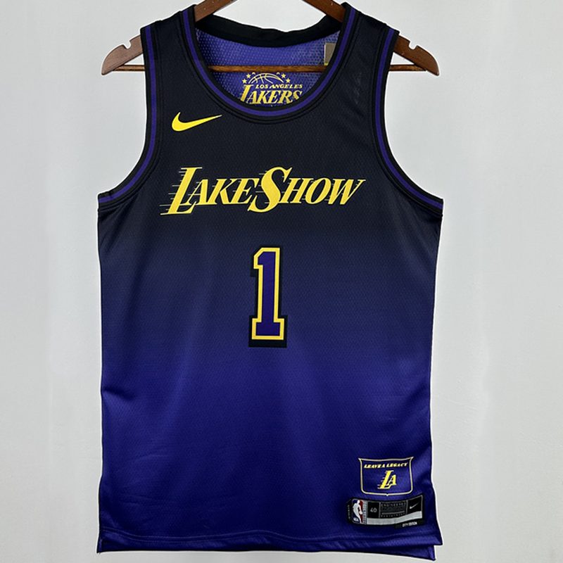 Camiseta NBA Los Angeles Lakers – RUSSELL #1 – City Edition · 2025 - vista 1