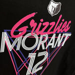 Camiseta casual NBA Memphis Grizzlies – MORANT #12 – negra · 2025 - vista 2