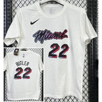 Camiseta casual NBA Miami Heat – BUTLER #22 – blanca · 2025 - vista 1