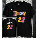 Camiseta casual NBA Miami Heat – BUTLER #22 – negra · 2025 - vista 1