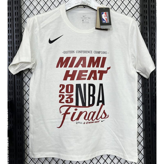 Camiseta casual NBA Miami Heat – blanca · 2025 - vista 1