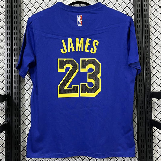 Camiseta casual NBA Los Angeles Lakers – JAMES #23 – azul · 2025 - vista 2
