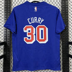 Camiseta casual NBA Golden State Warriors – CURRY #30 – azul · 2025 - vista 2