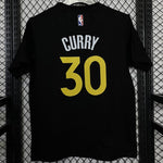 Camiseta casual NBA Golden State Warriors – CURRY #30 – negra · 2025 - vista 2