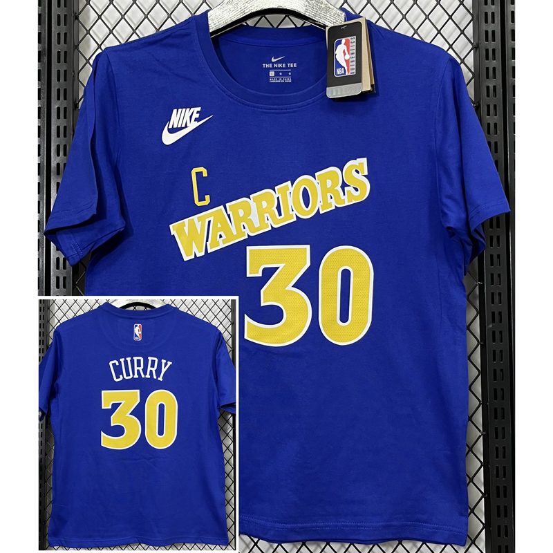 Camiseta casual NBA Golden State Warriors – CURRY #30 – azul · 2025 - vista 1