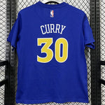 Camiseta casual NBA Golden State Warriors – CURRY #30 – azul · 2025 - vista 2