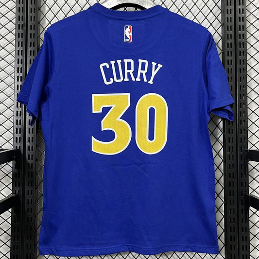Camiseta casual NBA Golden State Warriors – CURRY #30 – azul · 2025 - vista 2