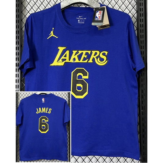 Camiseta casual NBA Los Angeles Lakers – JAMES #6 – azul · 2025 - vista 1