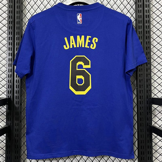 Camiseta casual NBA Los Angeles Lakers – JAMES #6 – azul · 2025 - vista 2