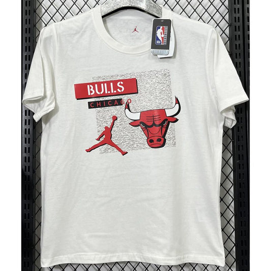 Camiseta casual NBA Chicago Bulls – blanca · 2025 - vista 1