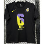 Camiseta casual NBA Los Angeles Lakers – JAMES #6 – negra · 2025 - vista 1
