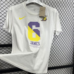 Camiseta casual NBA Los Angeles Lakers – JAMES #6 – blanca · 2025 - vista 2