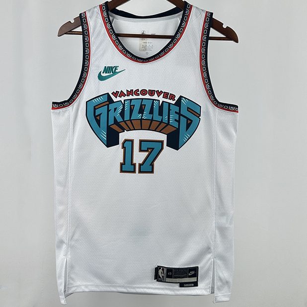 Camiseta NBA retro Memphis Grizzlies – MORANT #17 – Retro · blanca · 2025 - vista 1