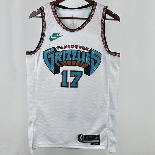 Camiseta NBA retro Memphis Grizzlies – MORANT #17 – Retro · blanca · 2025 - vista 1