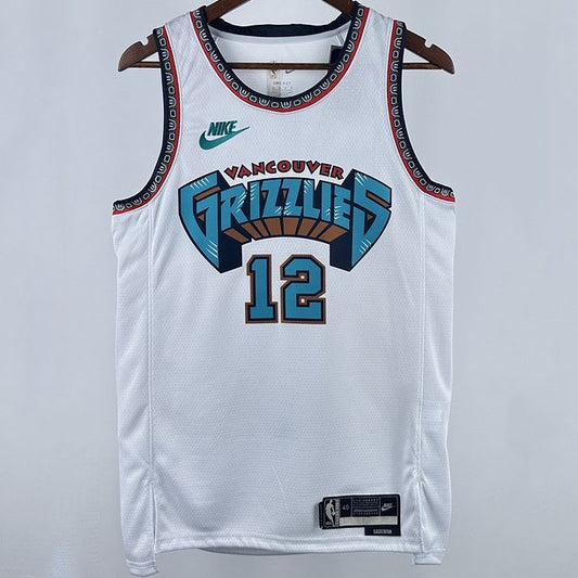 Camiseta NBA Memphis Grizzlies – MORANT #12 – blanca · 2025 - vista 1