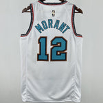 Camiseta NBA Memphis Grizzlies – MORANT #12 – blanca · 2025 - vista 2