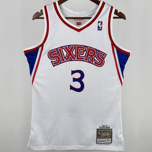 Camiseta NBA retro Philadelphia 76ers – IVERSON #3 – Retro · blanca - vista 1