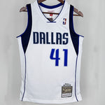 Camiseta NBA retro Dallas Mavericks – NOWITZKI #41 – Retro · blanca · 2010/11 - vista 1
