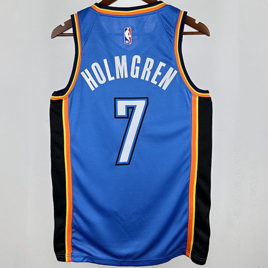 Camiseta NBA Oklahoma City Thunder – HOLMGREN #7 – negra · 2024 - vista 2