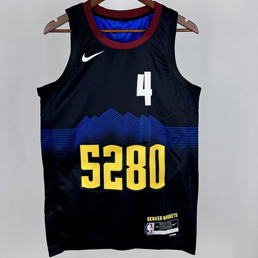 Camiseta NBA Denver Nuggets – WESTBROOK #4 – City Edition · negra · 2024 - vista 1