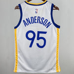 Camiseta NBA Golden State Warriors – ANDERSON #95 – blanca · 2024 - vista 2