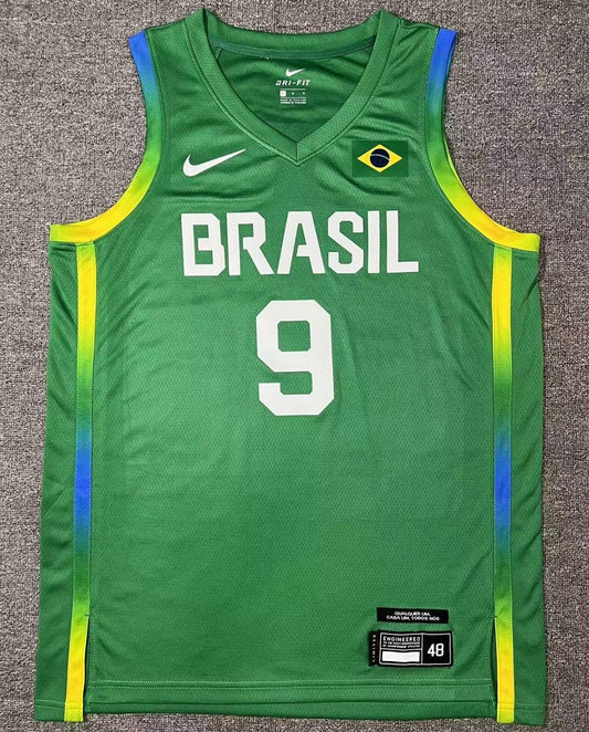 Camiseta NBA Selecciones y Juegos Olímpicos – HUERTAS #9 – verde · 2024 - vista 1
