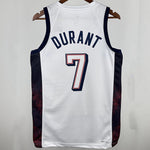 Camiseta NBA Selecciones y Juegos Olímpicos – DURANT #7 – blanca · 2024 - vista 2
