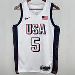 Camiseta NBA Selecciones y Juegos Olímpicos – EDWARDS #5 – blanca · 2025 - vista 1