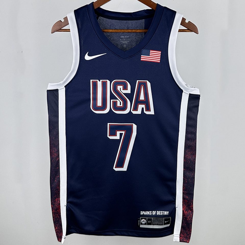 Camiseta NBA Selecciones y Juegos Olímpicos – DURANT #7 – azul zafiro · 2025 - vista 1