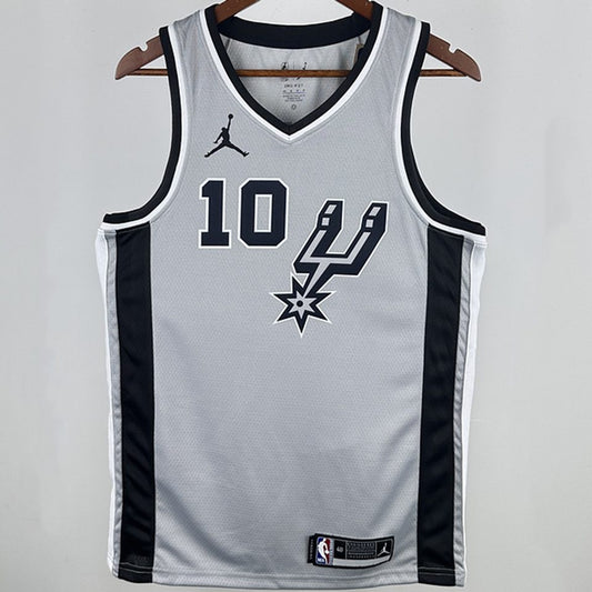 Camiseta NBA San Antonio Spurs – DEROZAN #10 – gris · 2021 - vista 1