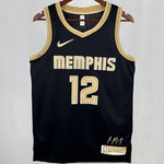 Camiseta NBA Dallas Mavericks – MORANT #12 – Honor Edition · negra · 2025 - vista 1