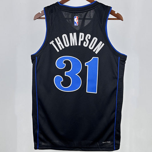 Camiseta NBA Dallas Mavericks – THOMPSON #31 – City Edition · negra · 2025 - vista 2