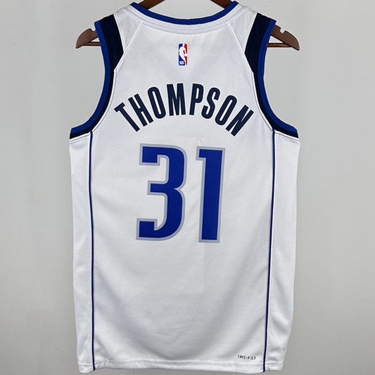 Camiseta NBA Dallas Mavericks – THOMPSON #31 – blanca · 2025 - vista 2